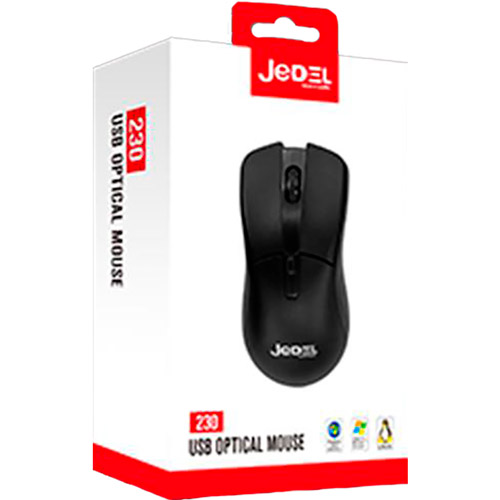 Миша JEDEL 230 Black USB Тип підключення дротове