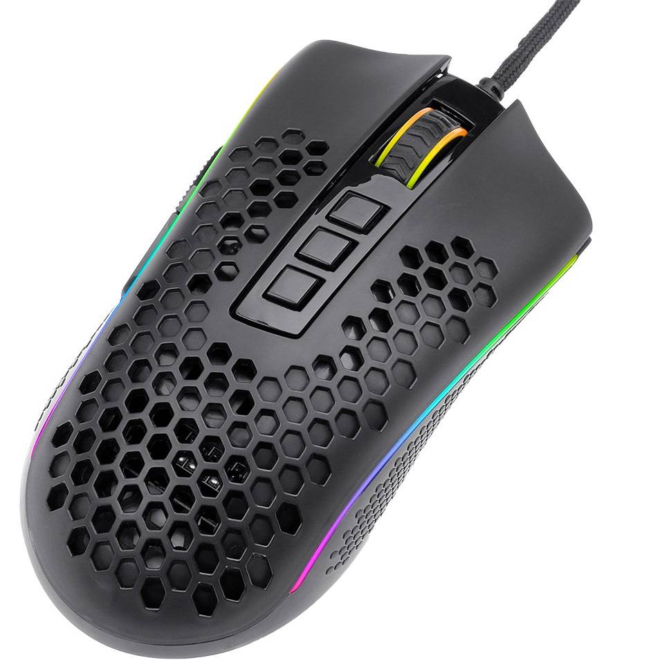 Мышь REDRAGON Storm M808 RGB Optical Ultralight Black (77854) Тип подключения проводное