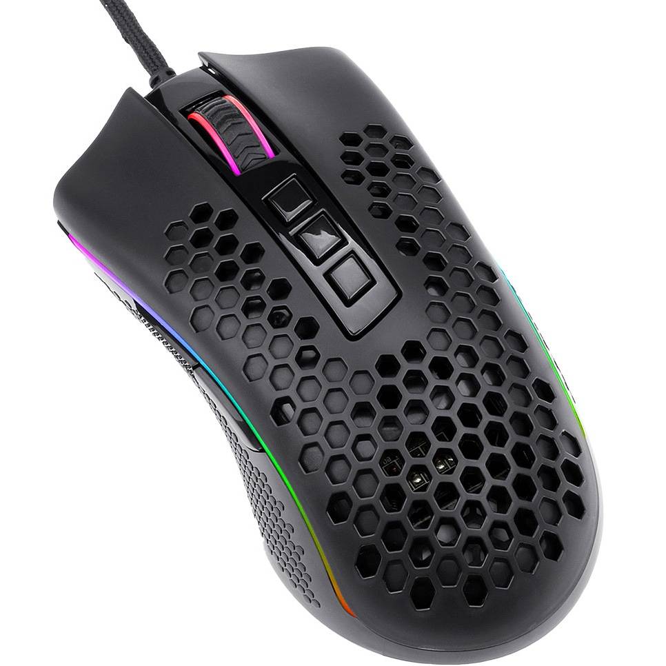 Мышь REDRAGON Storm M808 RGB Optical Ultralight Black (77854) Проводное подключение USB