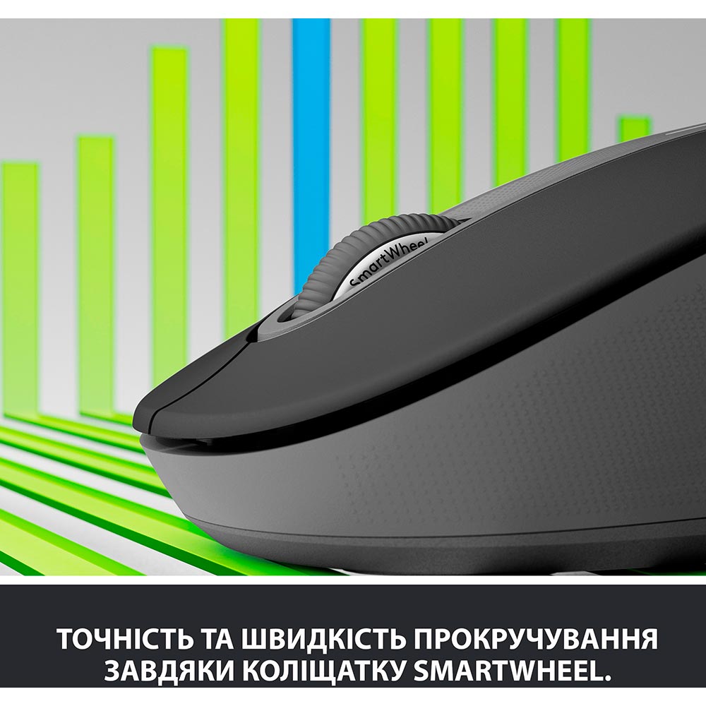 Мышь Logitech Signature M650 L Wireless Mouse LEFT Graphite (910-006239) Тип подключения беспроводное