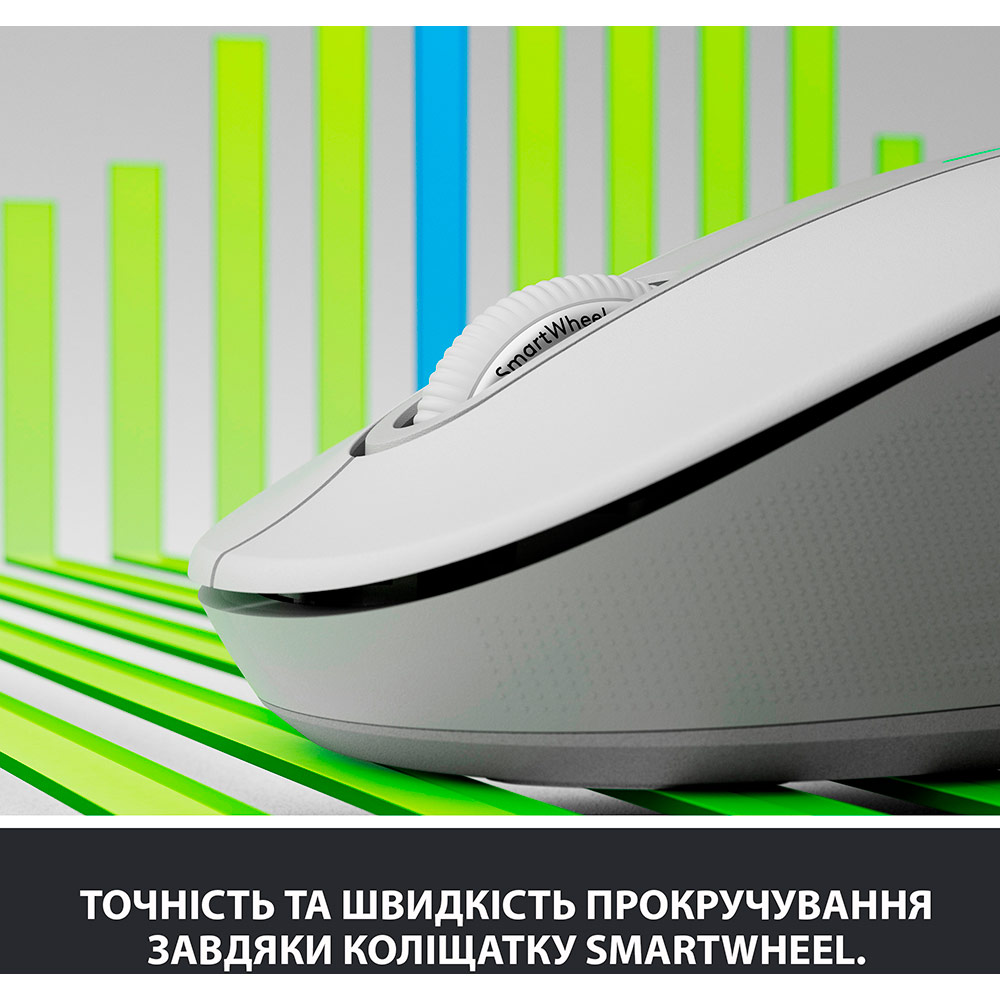 Миша Logitech Signature M650 L Wireless Mouse LEFT Off-White (910-006240) Тип підключення бездротове