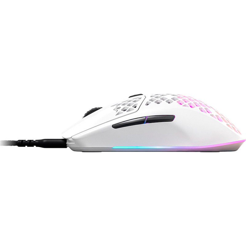 Миша STEELSERIES Aerox 3 Snow (62603) Дротове підключення USB