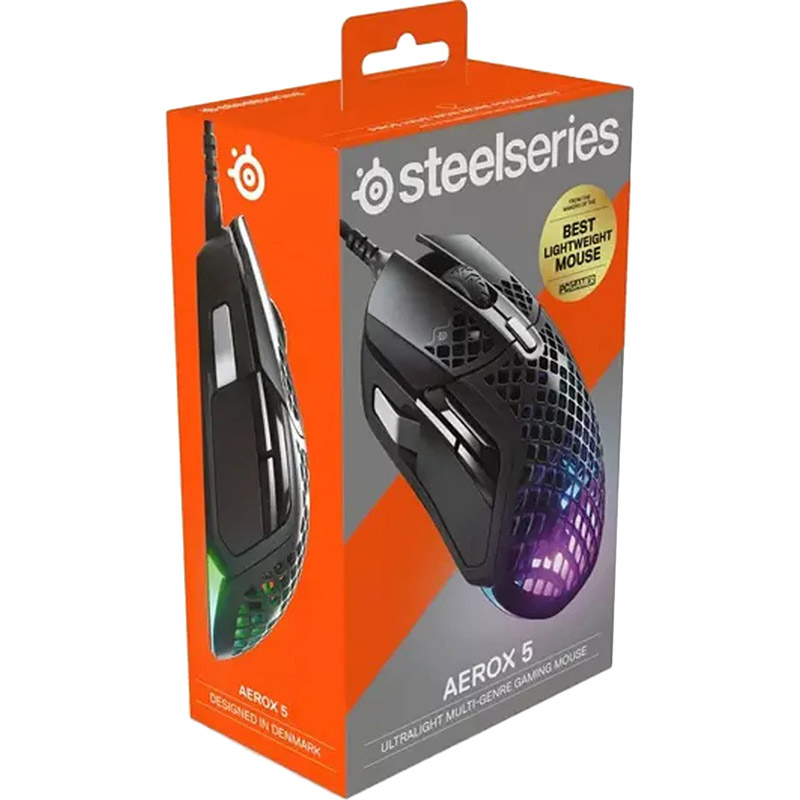 Мышь STEELSERIES Aerox 5 Black (62401) Тип сенсора оптический