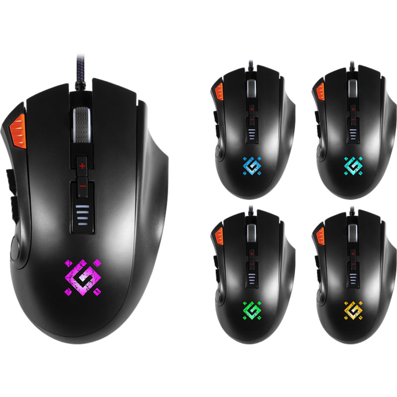Фото Мышь DEFENDER Oversider GM-917 RGB Black (52917)