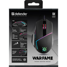 Мышь DEFENDER Warfame GM-880L RGB Black (52880)