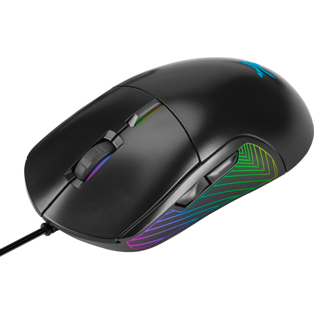 Миша NOXO Scourge Gaming Black (4770070881965) Дротове підключення USB