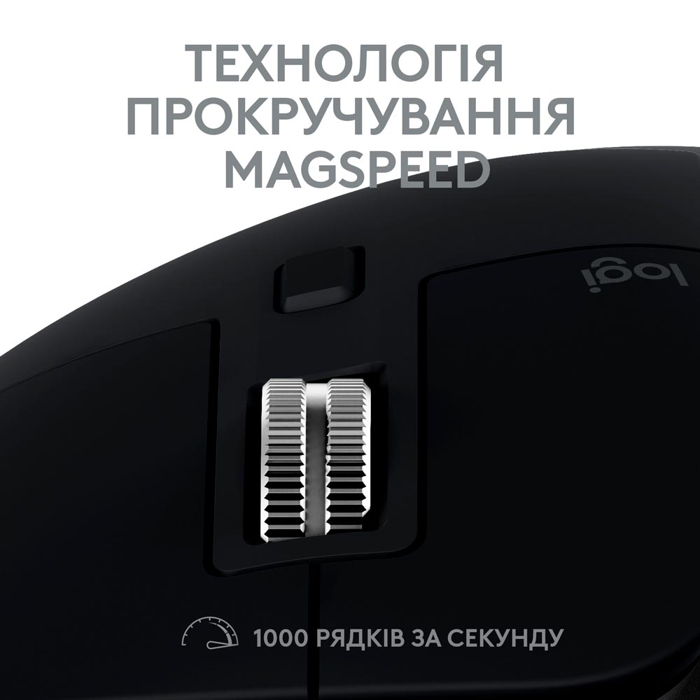 Покупка Миша Logitech MX Master 3S для Mac Performance Wireless Mouse Space Grey (910-006571)