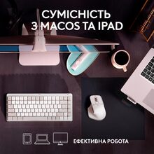 Миша Logitech MX Master 3S для Mac Performance Wireless Mouse Pale Grey (910-006572)