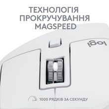 Миша Logitech MX Master 3S для Mac Performance Wireless Mouse Pale Grey (910-006572)