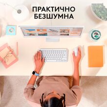 Миша Logitech Lift для Mac Vertical Ergonomic Mouse Off White (910-006477)