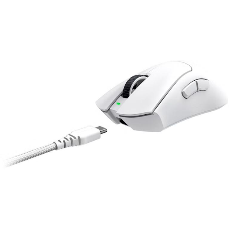 Миша Razer DeathAdder V3 PRO Wireless White (RZ01-04630200-R3G1) Бездротове підключення Bluetooth