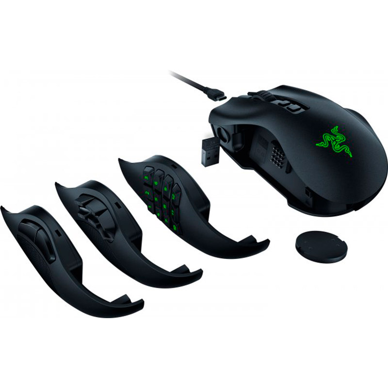 Мышь RAZER Naga V2 PRO (RZ01-04400100-R3G1) Тип подключения комбинированное