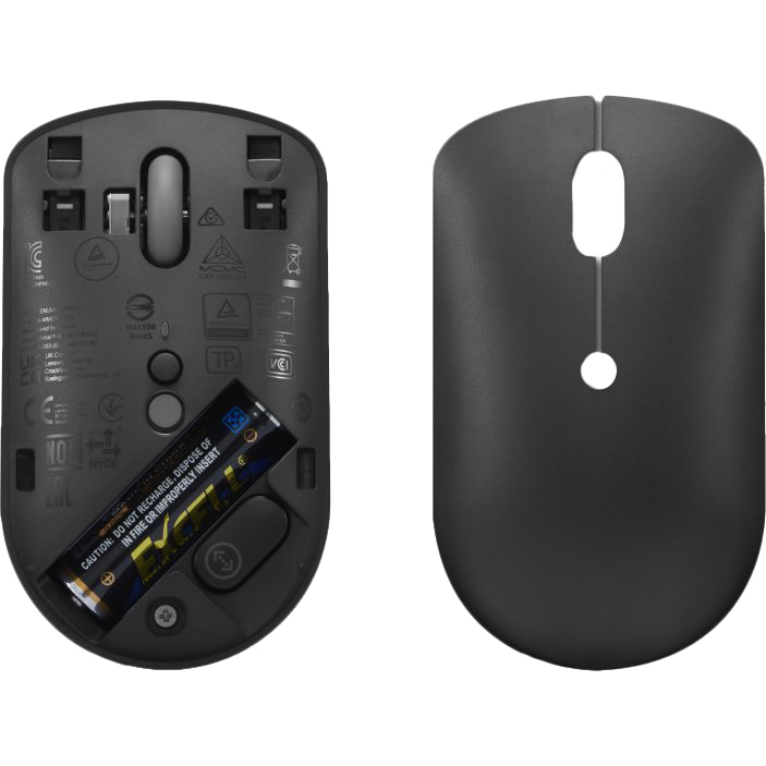 Зовнішній вигляд Миша Lenovo 400 USB-C Wireless Compact Mouse Black (GY51D20865)