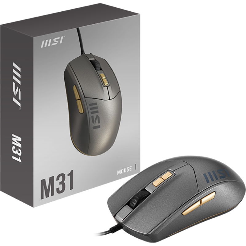 Миша MSI M31 USB OPTICAL Розподільча здатність сенсору 3600