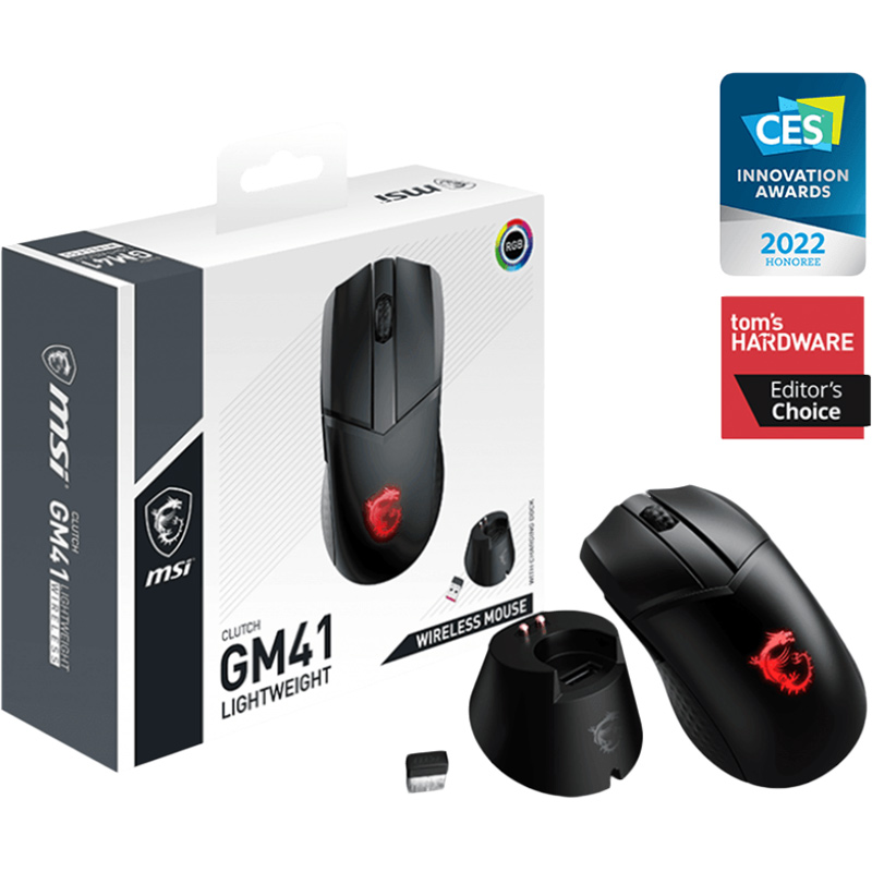 Мышь MSI CLUTCH GM41 LIGHT WIRELESS Тип сенсора оптический