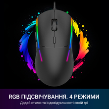 Миша GAMEPRO GM400 USB Black RGB