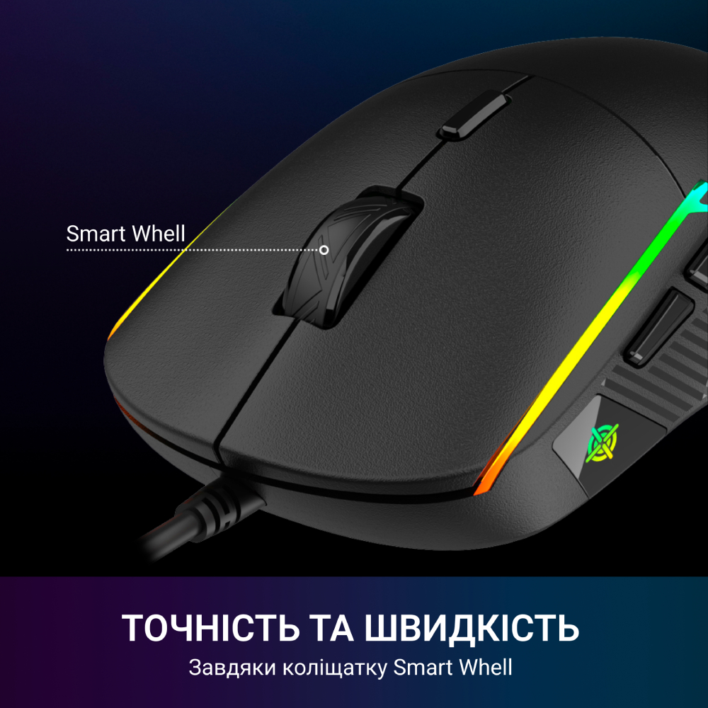 Замовити Миша GAMEPRO GM400 USB Black RGB