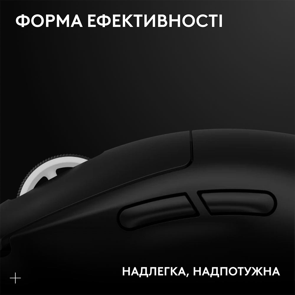 Миша LOGITECH G Pro X Superlight 2 Lightspeed Black (L910-006630) Комплектація USB LIGHTSPEED адаптер, USB A-USB C зарядний кабель, подовжувач адаптера
