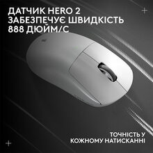 Мышь LOGITECH G Pro X Superlight 2 Lightspeed White (L910-006638)