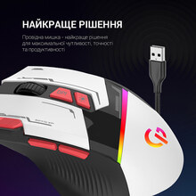 Мышь GAMEPRO GM300W White Black (4820216972658)