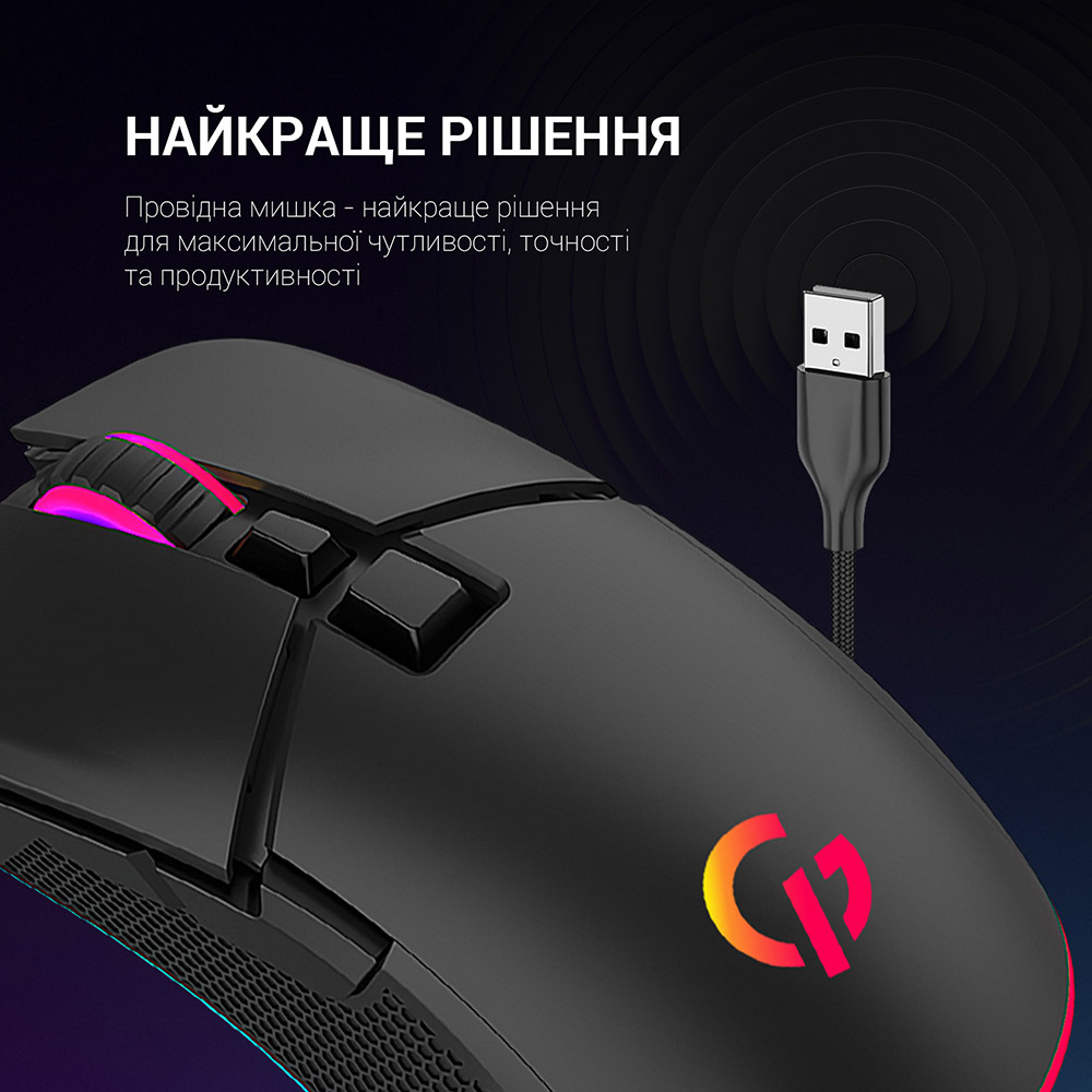 В интернет магазине Мышь GAMEPRO GM340 Black (4820216972672)