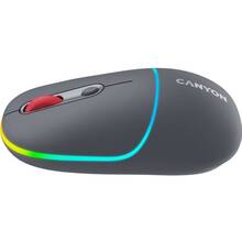 Миша CANYON MW-22 Dual Band RGB Wireless Dark Grey (CNS-CMSW22DG)