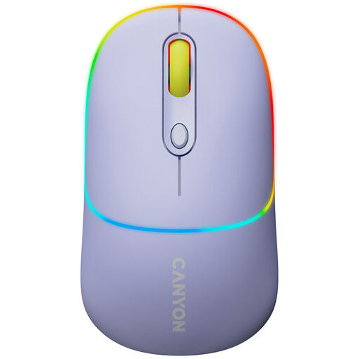 Миша CANYON MW-22 Dual Band RGB Wireless Mountain Lavender (CNS-CMSW22ML)