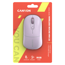 Миша CANYON MW-22 Dual Band RGB Wireless Pearl Rose (CNS-CMSW22PR)