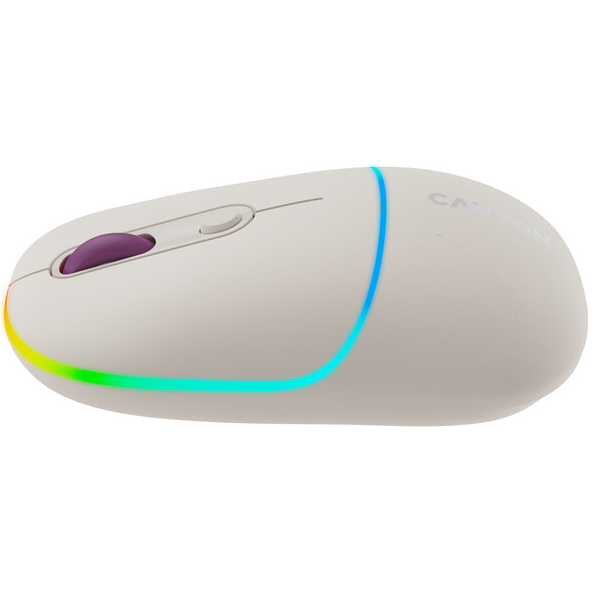 Мышь CANYON MW-22 Dual Band RGB Wireless Rice (CNS-CMSW22RC) Тип сенсора оптический