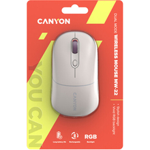Мышь CANYON MW-22 Dual Band RGB Wireless Rice (CNS-CMSW22RC)