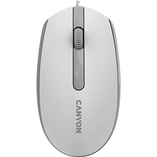 Миша CANYON M-10 USB White Grey (CNE-CMS10WG)