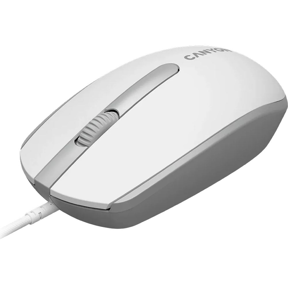 Миша CANYON M-10 USB White Grey (CNE-CMS10WG) Тип підключення дротове