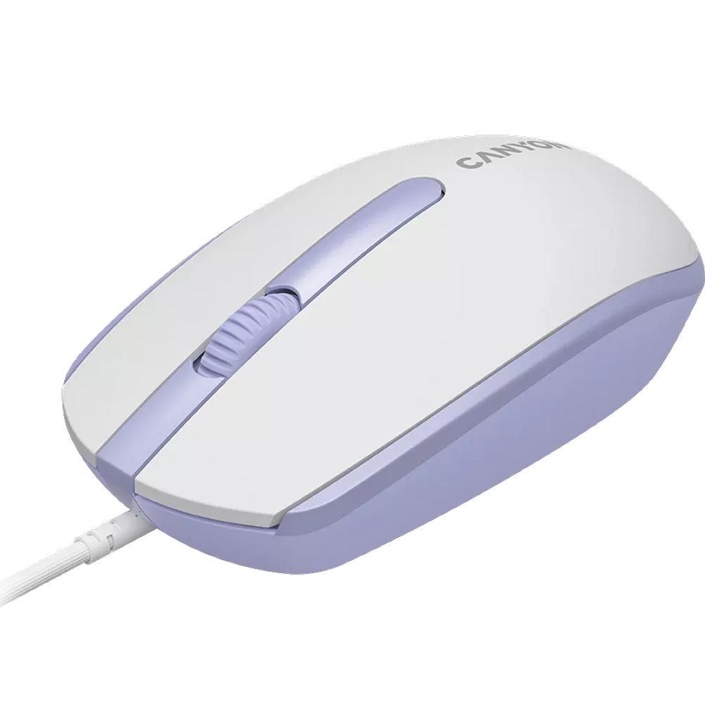 Мышь CANYON M-10 USB White Lavender (CNE-CMS10WL) Тип подключения проводное