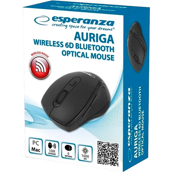 Миша ESPERANZA EM128K 6D Auriga (5901299946541) Тип підключення бездротове