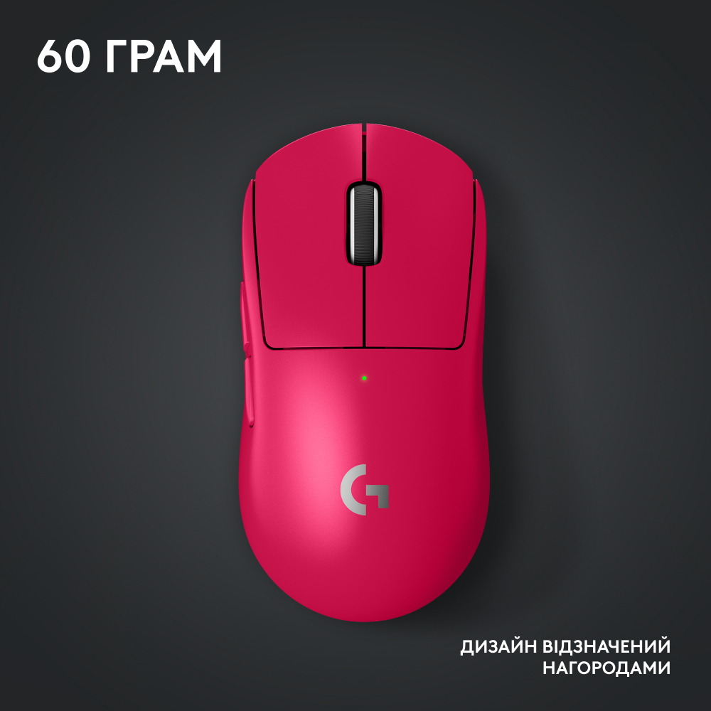 Замовити Миша LOGITECH G PRO X SUPERLIGHT 2 LIGHTSPEED Gaming, Magenta (910-006797)