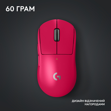 Миша LOGITECH G PRO X SUPERLIGHT 2 LIGHTSPEED Gaming, Magenta (910-006797)