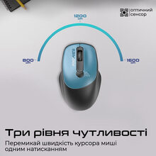 Миша PROMATE Uniglide Wireless Blue (uniglide.blue)