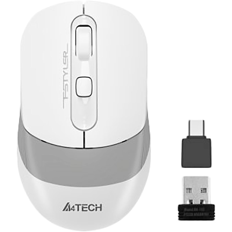 Миша A4TECH Fstyler FG10CS Air Grayish White Тип підключення бездротове