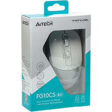 Миша A4TECH Fstyler FG10CS Air Grayish White