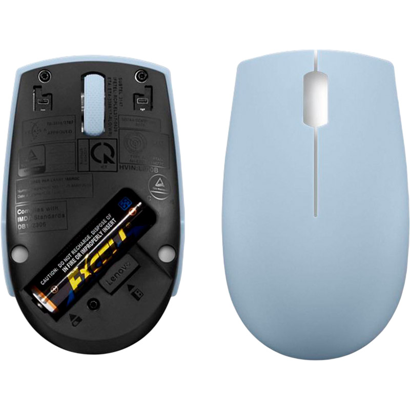 Мышь LENOVO 300 Wireless Mouse Frost Blue (GY51L15679) Тип сенсора оптический