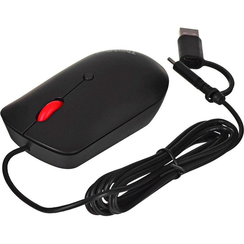 Мышь LENOVO ThinkPad USB-C Wired Compact Mouse 94Y51D20850) Проводное подключение USB