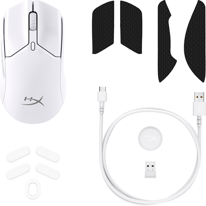 Мышь HYPERX Pulsefire Haste 2 Mini Wireless White (7D389AA) Разрешение сенсора 26000