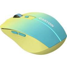 Мышь CANYON MW-44 LED BT/Wireless Rechar Yellow Blue (CNS-CMSW44UA)