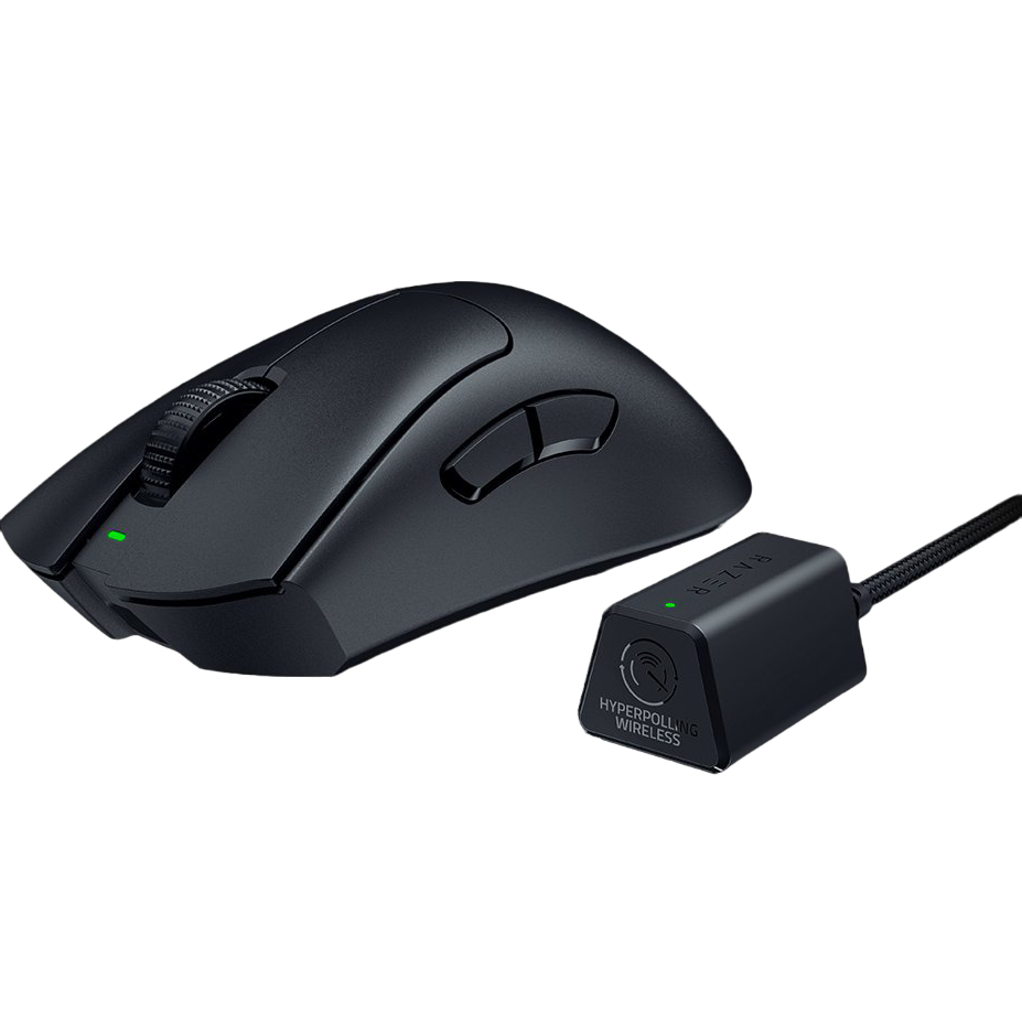 Миша RAZER DeathAdder V3 PRO і HyperPolling Wireless Dongle (RZ01-04630300-R3WL) Дротове підключення USB