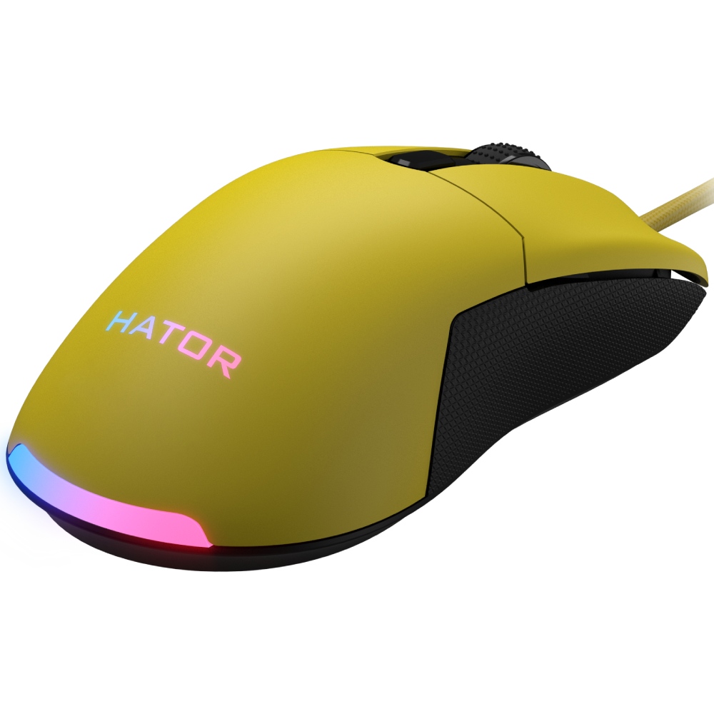 Мышь HATOR Pulsar 2 Yellow (HTM-512) Тип подключения проводное