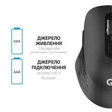 Миша OFFICEPRO M230B Silent Click Wireless Black