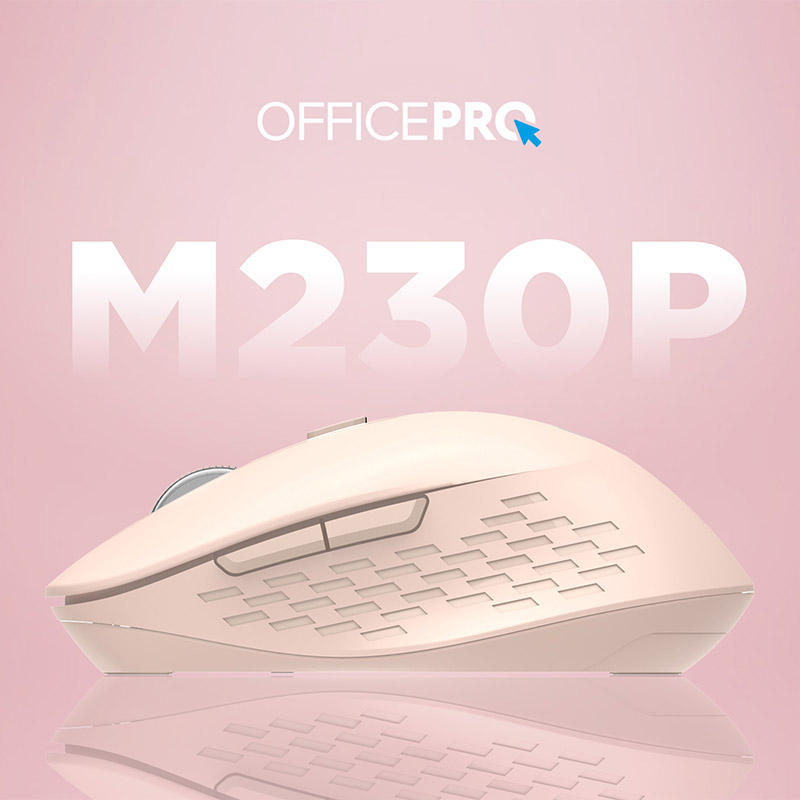 Огляд Миша OFFICEPRO M230P Silent Click Wireless Pink (M230P)