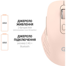 Миша OFFICEPRO M230P Silent Click Wireless Pink (M230P)