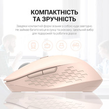 Миша OFFICEPRO M230P Silent Click Wireless Pink (M230P)