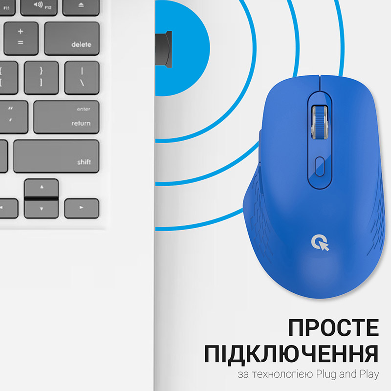 В інтернет магазині Миша OFFICEPRO M230C Silent Click Wireless Blue (M230C)